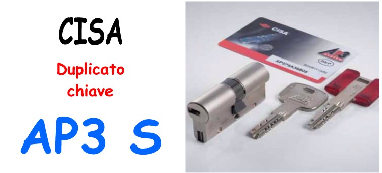 Copia chiave CISA AP3S E AP4S